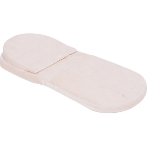 Kikkaboo Матрак с възглавница за кош за новородено Kikkaboo - Beige Velvet, 75 х 30 cm (31107010006)