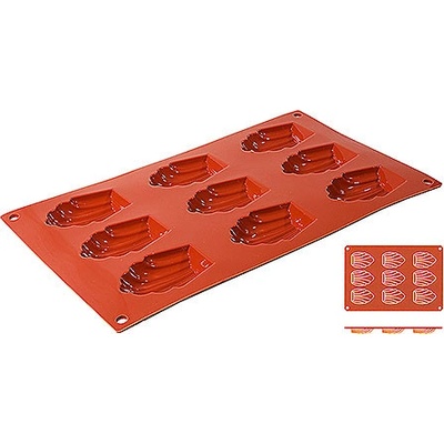 Contacto Silikonová forma na 9 madlenek 68x45x17 mm 6637/069 terakotová