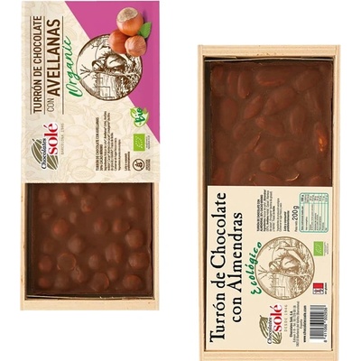 Solé Nugát BIO vegan Bio nugát s lieskovými orieškami 200 g