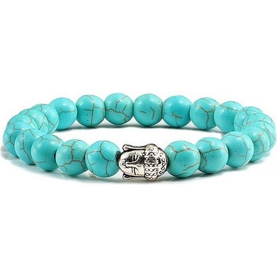 MP tyrkenitový s hlavou Buddhy přírodní kameny menší MP11201