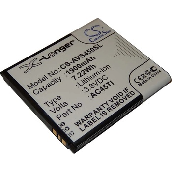 Image 1 of VHBW Батерия за Archos 45 Titanium, 1900 mAh (800107082)