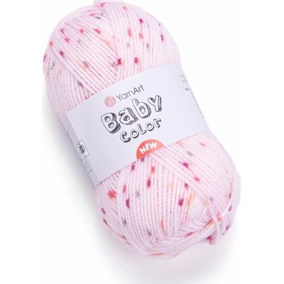 Yarn Art příze Baby Color 218 růžová s vínovou, červenou, žlutou