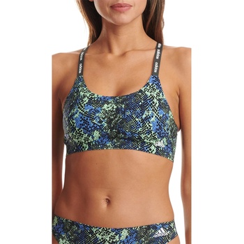 Image 1 of adidas Active Micro Flex Scoop Lounge Bra - Blue&Print