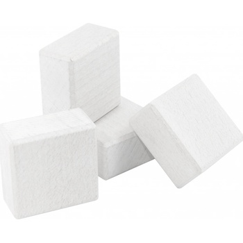 DrKO dřevěný kvádr 4 x 4 x 2 cm 1ks bílá