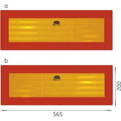 cedule reflex SAMOLEPKA návěs HICO (2ks)