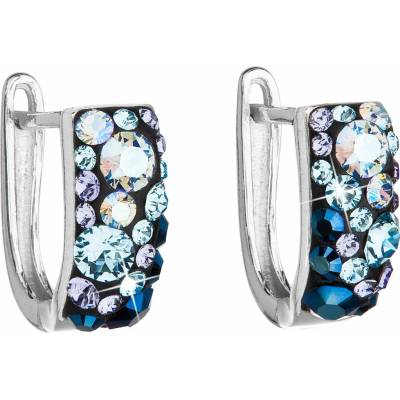 Evolution Group stříbrné s krystaly Crystals from Swarovski Blue Style 31123.3 Blue Style