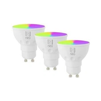 IMMAX NEO SMART sada 3x LED žárovka GU10 4,8W RGB+CCT barevná a bílá, stmívatelná, Zigbee, TUYA 07777C