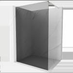 Mexen Kioto стена за душ Walk-in 100 x 200 см, графит 8 мм, четкан никел - 800-100-101-97-40 (800-100-101-97-40)