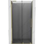 Mexen Velar L плъзгаща се душ врата 110 см, графит, злато - 871-110-003-41-50 (871-110-003-41-50)