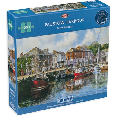 Gibsons Пъзел Gibsons от 1000 части - Пристанище Падстоу, Англия, Тери Харисън (G476)