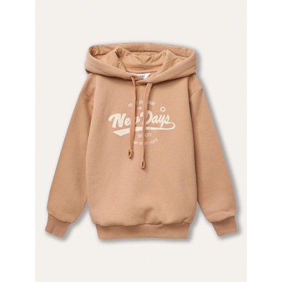 Winkiki Kids Wear mikina s kapucí New Days béžová
