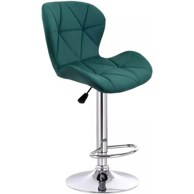 LuxuryForm Design Livio Velur na striebornom tanieri zelená