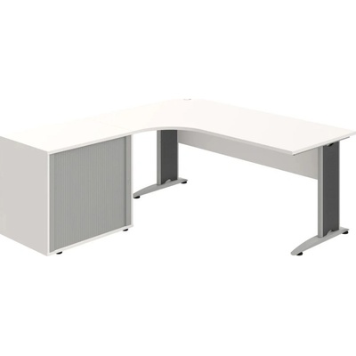 OFFICE PRO s.r.o. Kancelársky stôl pracovný, zostava pravá - CE 1800 60 HR P, biela