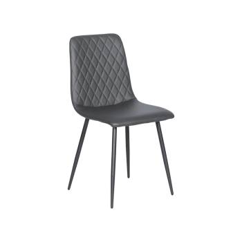 Carmen Трапезен стол monza еко кожа - сив