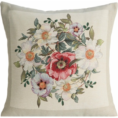 Eurofirany GOBELÍNOVÁ NATUR KVETY 45 x 45 cm