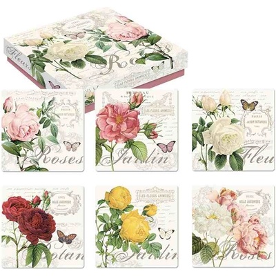 Easy life Korkové podložky pod skleničky Jardin Botanique 10,5x10,5 6 ks – Zboží Dáma