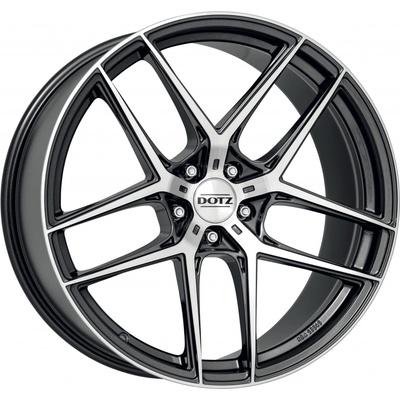 DOTZ LAGUNASECA dark 9x20 5x112 ET28 polished matt graphite