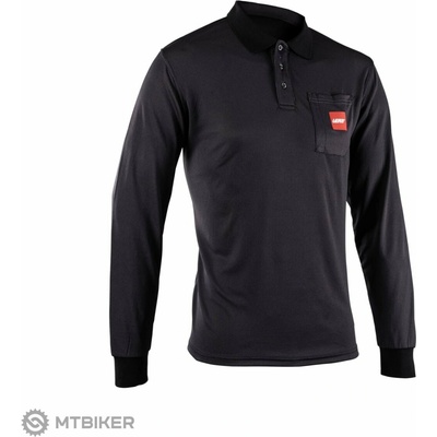 Leatt polo LS Team tričko čierne