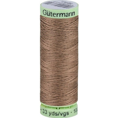 Polyesterové nitě Gütermann Jeans návin 30 m, střední, 724 sezamová