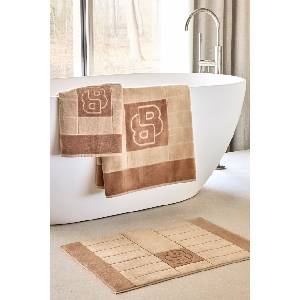 BOSS килим за баня памучен DOUBLEB Beige 50 x 70 cm (1072575)