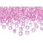 PartyDeco Светлорозви диамантени конфети 12 мм