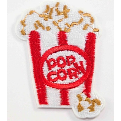 Nažehľovacia záplata - popcorn - rozmer 6 cm x 4 cm
