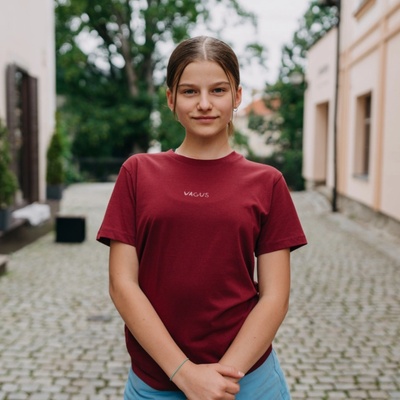 Dětské tričko Vagus Zajda Vínová