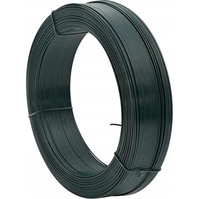 zahrada-XL Plotový vyvazovací drát 250 m 0,9/1,4 mm ocelový černozelený