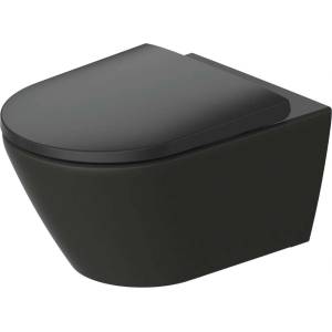 Duravit D-Neo - Окачена тоалетна чиния, Rimless, DuraShield, антрацит 257709AD00 (257709AD00)