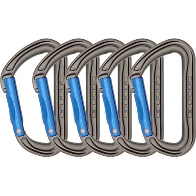 DMM Карабинер с щифт Dmm Shadow Snapgate carabiner - Titanium / Blue - размер Straight Gate (1-Pack) (321-0028-0611)