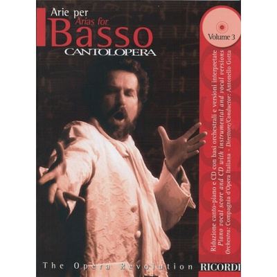 CANTOLOPERA: ARIE PER BASSO VOL. 3 CHANT +CD