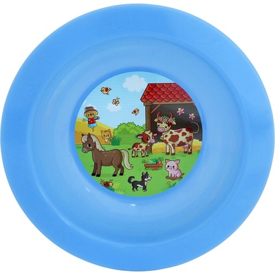 Detský hlboký tanier Farma 17,3 cm plast