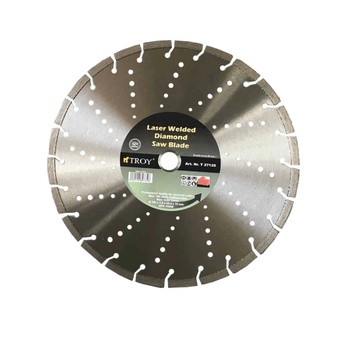 TROY Сегментиран диамантен диск за бетон troy, ф350х25.4х3.2 мм (t 27135)