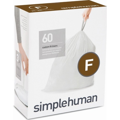 Simplehuman Sáčky 25 L typ F zatahovací 3 x 20ks 60 sáčků 20 µm CW0256-2