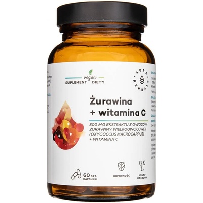 Aura Herbals Brusnice 800 mg Vitamín C 60 kapsúl