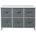 Ginger Home Дървен скрин с 6 текстилни чекмеджета Ginger Home - Бяло-сив (TF5491)