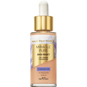 MAX Factor Серум и течен фон дьо тен 2в1 Miracle Pure 30-40 Fair To Light, 30 ml (10472415)