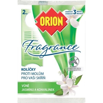 Orion Fragrance Jasmín a konvalinka závěsné kolíčky proti molům 2 kusy