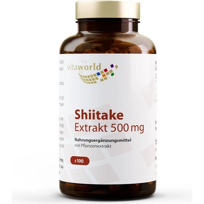 vitaworld Shiitake extrakt / Шийтаке 500 mg, 100 капсули (07518125 VW)