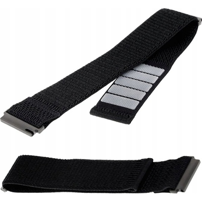 FIXED Nylon Sporty Strap with Quick Release 20mm for smartwatch, black FIXNST2-20MM-BK