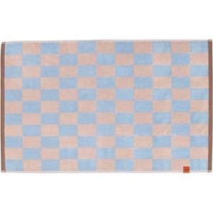 Mette Ditmer Denmark Синьо-розов килим за баня от органичен памук 50x80 cm Retro - Mette Ditmer Denmark (RETBMB70)