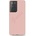 GUESS Silicone Script Vintage Silicone Case - дизайнерски силиконов кейс за Samsung Galaxy S21 Ultra (розов)