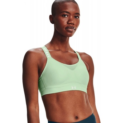 Under Armour Дамски сутиен Under Armour Women's UA Infinity High Sports Bra - Зелен