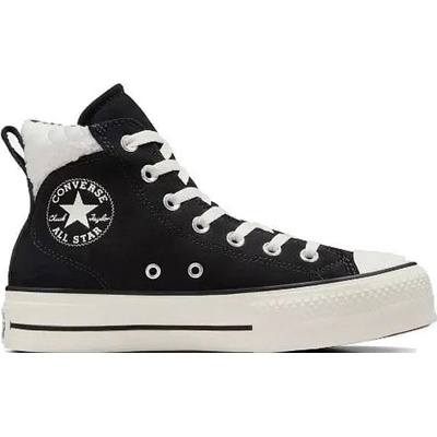 Converse Chuck Taylor All Star Puff Lift Cozy Platform Hi A09377/Black/Egret/Black