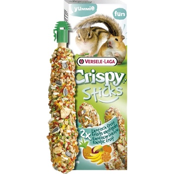 Versele-Laga Maškrta Crispy Sticks škrečok veverička exotické ovocie 2ks 110 g