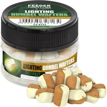 Carp Zoom Svietiace Wafters FC Lighting Dumbel Wafters 15 g 8x12 mm - Tygrí Orech