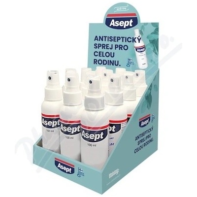 Asept sprej dezinfekčný na rany Displej 12 x 100 ml