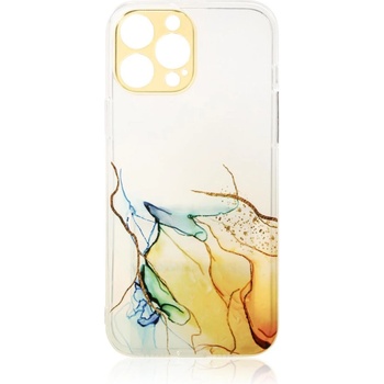 HQWear Кейс Marble за Samsung Galaxy A12 5G, оранжев (9145576251690)