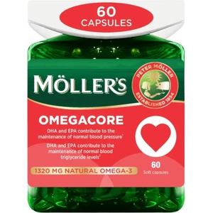 Möller’s Omegacore, 60 капсули, Mollers