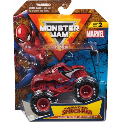 Spider-Man Auta Série 2 Monster Jam truck diecast měřítko Autíčko 1:64